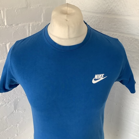 Nike Crew Neck T Shirt - Size S - Royal Blue - Cotton - P2P 19” - Picture 2 of 8